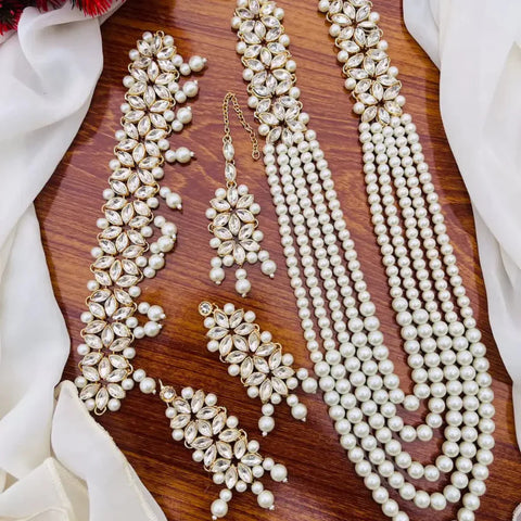 Mughlai Pearl 5 pcs Bridal Necklace