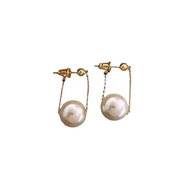 Pearl Chandelier Chain Earrings