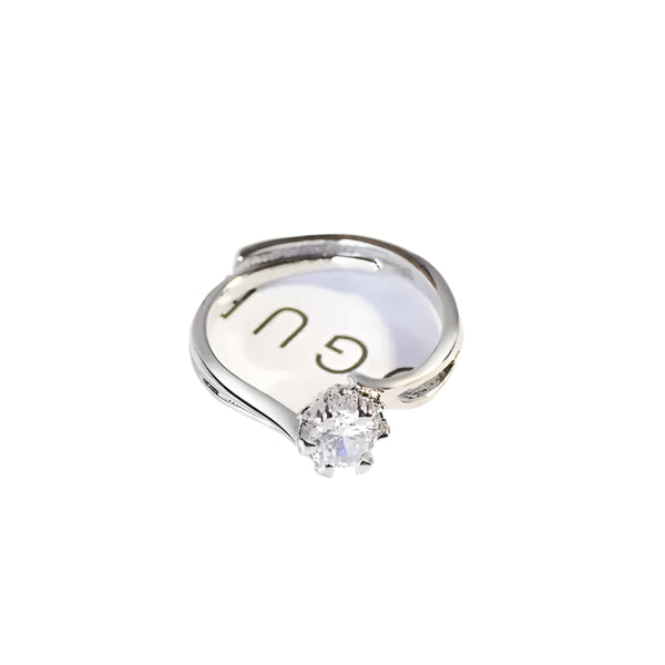 Sterling Silver Zirconia Flex Ring